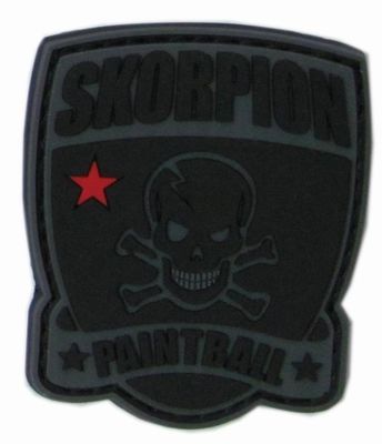 Rubber 2D Logo 3 '' Skull 2C Color PVC Silicone Patches