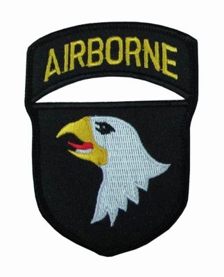 AIRBORNE Merrow Border Cut Out Bordir Patch Untuk Garmen