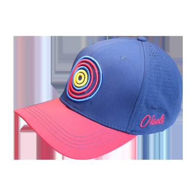 Custom 6 Panel bordir Logo Flat Edge Fitted Nyaman Hard Trucker Cap Hat