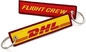 Desain Logo Kustom Awak Pesawat DHL Bordir Gantungan Kunci Gantungan Kunci Anyaman