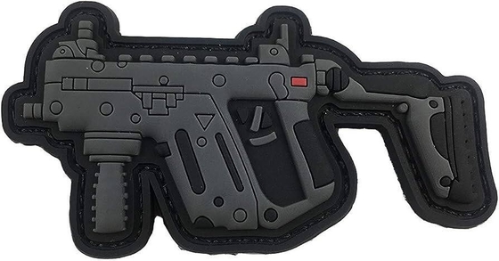 Custom Mini Gun KRISS Vector Series Moral PVC Patch Soft Iron On Patch