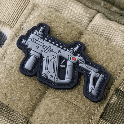 Custom Mini Gun KRISS Vector Series Moral PVC Patch Soft Iron On Patch
