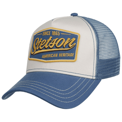 Topi Trucker Stetson Katun Dicuci Taman Hiburan Topi Desainer Warisan Amerika