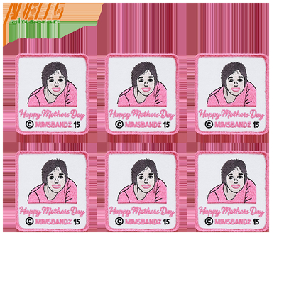 Logo bordir yang disesuaikan Patch Bordir bordir yang terjalin Tag bordir untuk kain