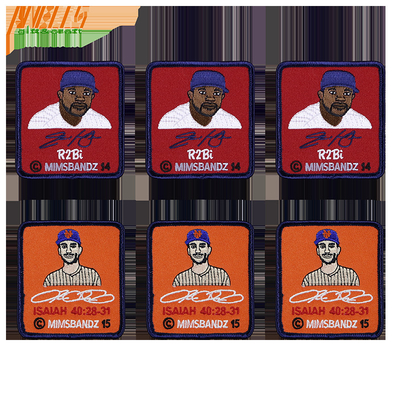Istrikan pada lencana Desain kustom bordir patch untuk topi bisbol OEM ODM