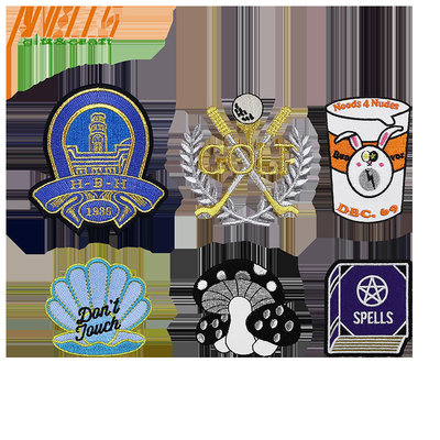 Custom Logo Fabric Brodered Woven Hat Patch Custom Hook and Loop Iron on Chenille Letter Embroidery Patches