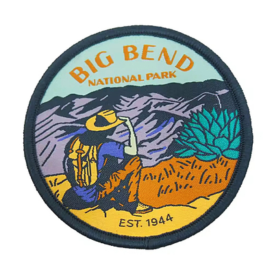 Patch Tenun Pribadi Besi di Belakang untuk Tas Pakaian / Aksesoris