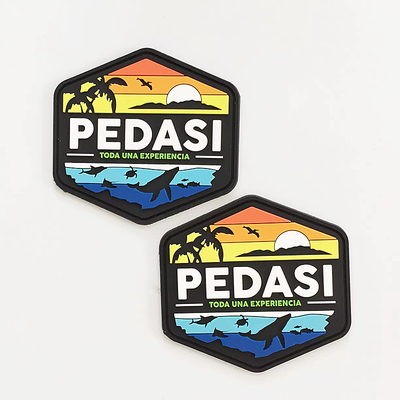 Eco Friendly Waterproof PVC Patch Custom Clothing Logo Moral Patch 4mm