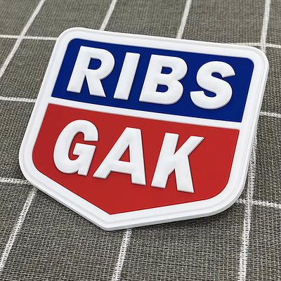 Eco Friendly Waterproof PVC Patch Custom Clothing Logo Moral Patch 4mm