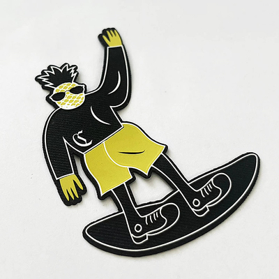 Eco Friendly Waterproof PVC Patch Custom Clothing Logo Moral Patch 4mm