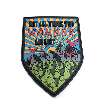 Patch Morale PVC tahan air dengan desain ramah lingkungan