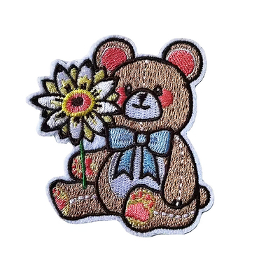 Kartun Badge Letter Animal Embroidery Iron O Patches On Clothing Custom Wholesale Sewing DIY Patches Untuk Jeans