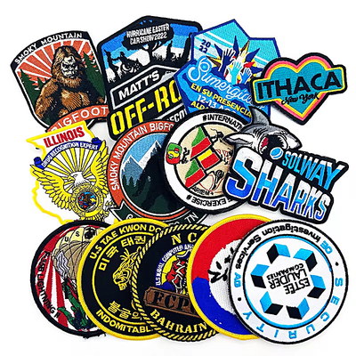 Custom bordir bordir patch besi pada pakaian desainer patch