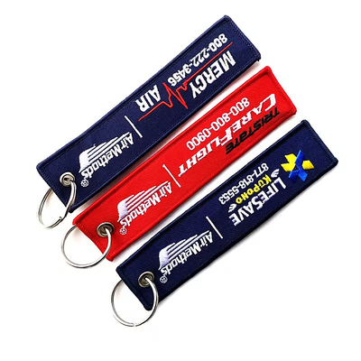 Direct Factory custom hadiah promosi logo bordir Keychain