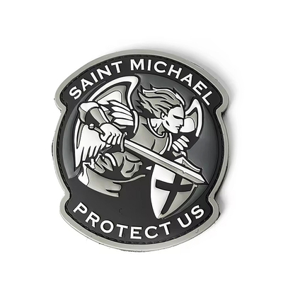 Custom Logo 3D PVC Patches Pakaian Garment Embossed membuat desain Patch Silikon topi militer