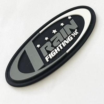 Label Logo 3D Karet yang Disesuaikan PVC Patch Karet yang Diukir