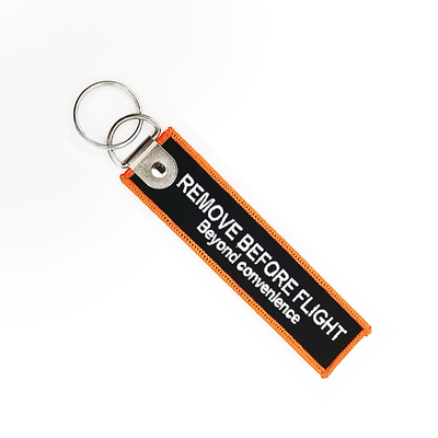 Custom Jet Tags Sublimated Kain bordir Keychains Kain Penerbangan One Piece Key Tags