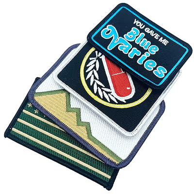 Sertifikasi 1 Patch Custom Brodery Iron On untuk topi