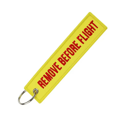 OEM ODM Remove Before Flight Keychain Desain Logo yang Dapat Dikustomisasi