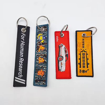 Customized Keychain Tenun Pribadi dengan Big Ring Attachment