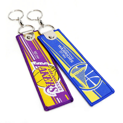 Customized Keychain Tenun Pribadi dengan Big Ring Attachment