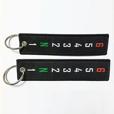 Custom Car Logo Custom Woven Keychain dengan OEM / ODM yang dapat diterima
