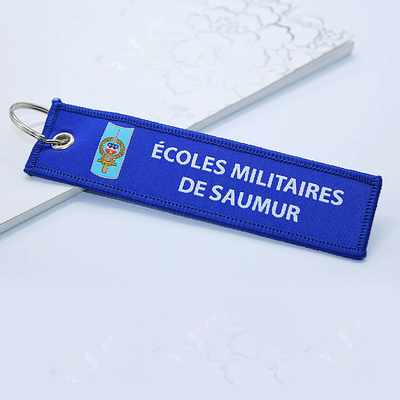 OEM/ODM Dapat diterima Woven Fabric Keychain diukir Anime Key Jet Tag untuk Mobil Motorcycle
