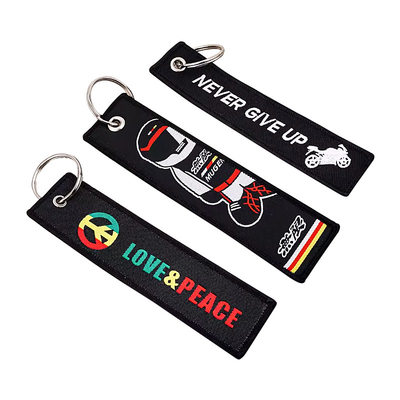 Hadiah Polyester Handmade Weavable Keyring dengan ketersediaan kustomisasi
