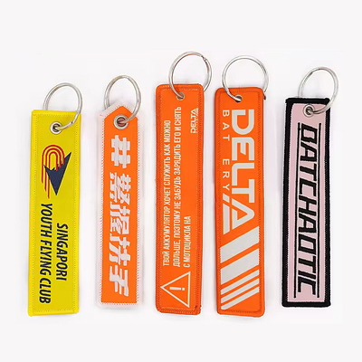 Polyester Keychain Custom Bordir Untuk Pengakuan Karyawan