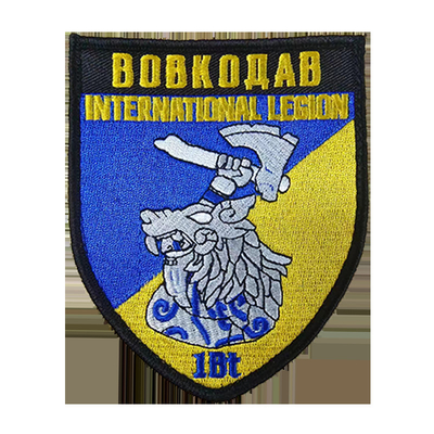 Patch bordir khusus untuk desain topi pakaian, besi pada lencana bordir