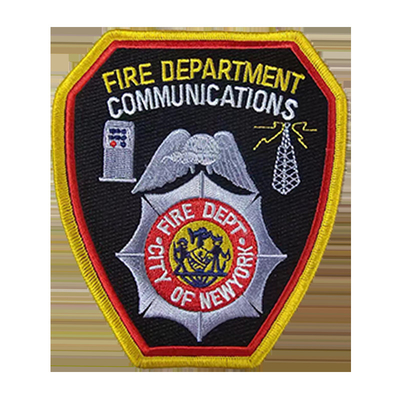 Custom Iron On Logo Embroidery Patch Box Pengiriman dengan Padding yang Cocok