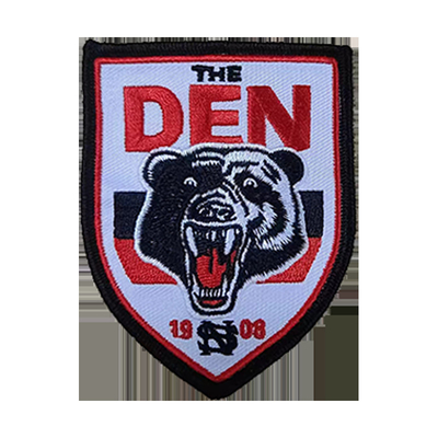 Desain yang disesuaikan Patch bordir bordir lencana besi pada Patch bordir kustom