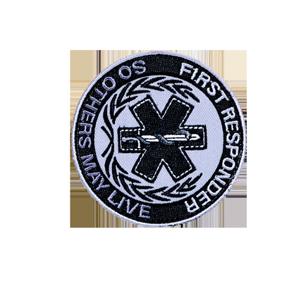 Desain Fashion Custom Brand Logo bordir Patch dengan Hook dan Loop