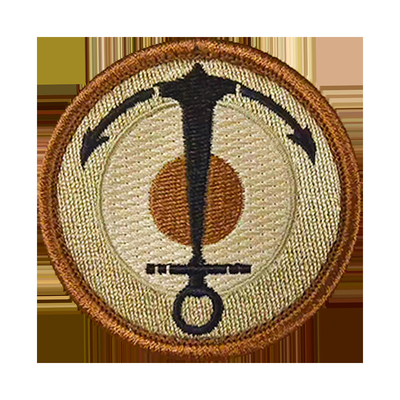 Patch logo kain tenunan bordir dengan gantungan hook untuk topi dan pakaian yang disesuaikan