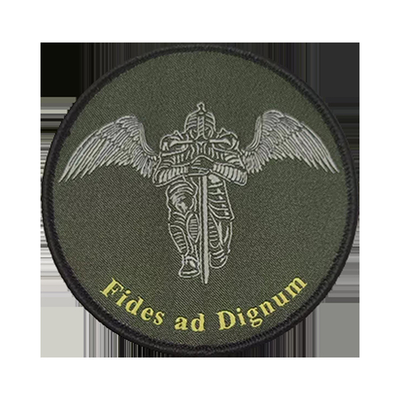 Custom Cool Morale Designer Topi Kain Woven Badges Patch untuk Jaket Topi Pakaian