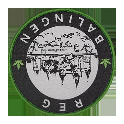 Custom Cool Morale Designer Topi Kain Woven Badges Patch untuk Jaket Topi Pakaian