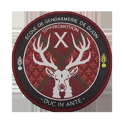 Custom Cool Morale Designer Topi Kain Woven Badges Patch untuk Jaket Topi Pakaian