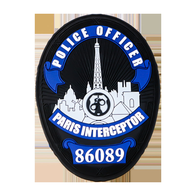 Patch karet PVC yang tergores Logo yang disesuaikan Ketebalan 4mm 3D Heat Transfer Karet Label Tag