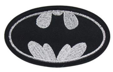 Bordir Besi Pada Bordiran Patch 4 &quot;LOGO BATMAN Perbatasan Potong Panas