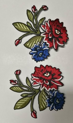2 Ptg Bordir Bunga Matahari Patch Twill Cotton Floral Bordir Besi Pada Patch