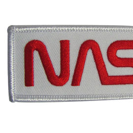 Iron On Embroidery Patch Custom Twill Fabric Embroidery Patch untuk Seragam Jaket Topi dan Lebih Low MOQ Free Artwork Fast Sample Tim