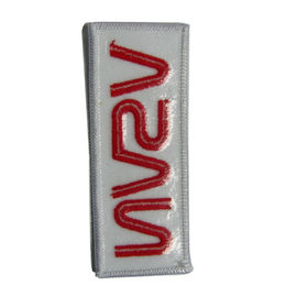 Iron On Embroidery Patch Custom Twill Fabric Embroidery Patch untuk Seragam Jaket Topi dan Lebih Low MOQ Free Artwork Fast Sample Tim