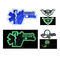 Kain Disesuaikan Logo 3D PVC Karet Patch Lencana