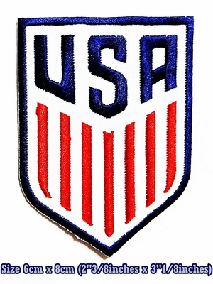 USA SCORE FOOTBALL Sport Bordir Patch logo besi, jahit di atas kain