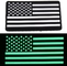 Taktis Karet PVC Patch Hook Dan Loop Moral Patch Bendera AS USA Menyala Dalam Gelap