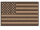 Kain Twill Bendera Amerika Patch Bordir Besi Di Gurun AS Tan Subdued Shoulder USA