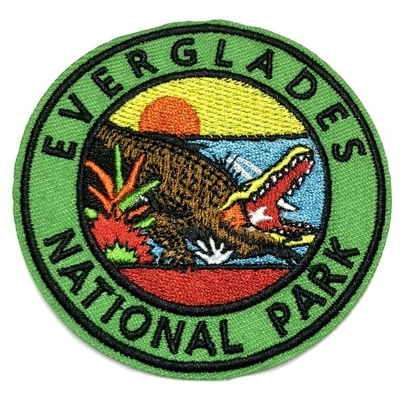 Taman Nasional Everglades Besi Pada Bordiran Bordiran Kain Kepar Bisa Dicuci