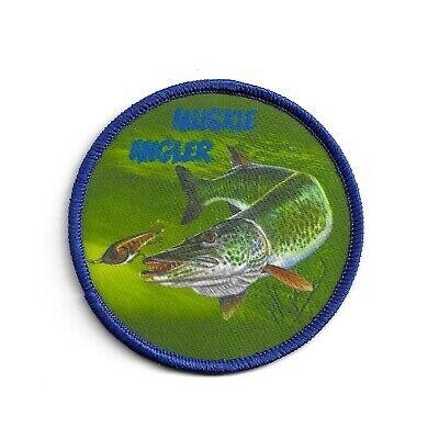 Walleye Fishing Dye Sublimation Patch Dukungan Plastik Ukuran Khusus