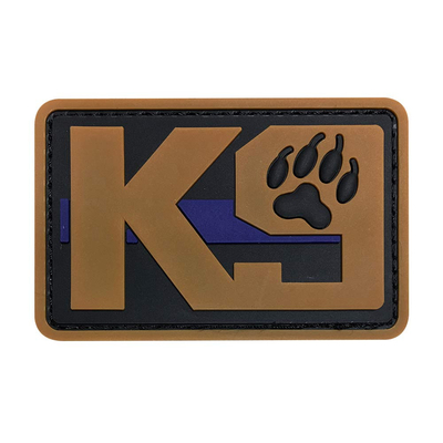 K9 Anjing Moral PVC Patch Militer Taktis Emblem Lencana Kait Kembali Patch Karet
