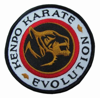 Kenpo Karate Evolution PMS 12C Besi Pada Tambalan Bordir merrow border